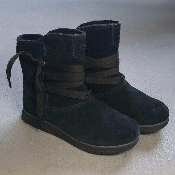 Blue Timberland 'Leighland' Pull-on Boots - 9 - Picture 9 of 11